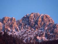 Letztes Abendlicht an Kampenwand Westflanke